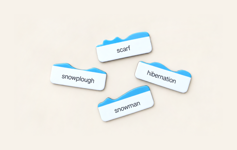 WittySprout Winter Magnets Words